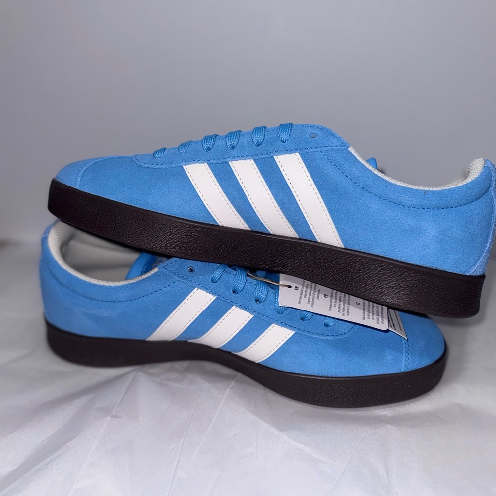 Adidas VL Court 2.0 Blue and Black Sneakers